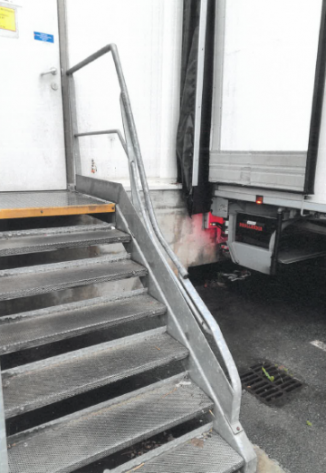 Réparation d’une rampe d’accès piéton sur un site de logistique à TOULOUSE